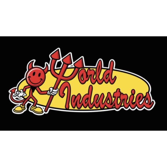 World Industries Willy Flameboy Skateboard Snapback Hat Cap Black Acid Wash Rare - Picture 8 of 10